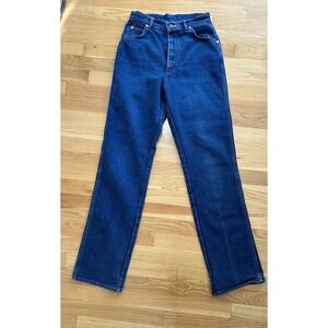 Vtg 1980s Lee Jeans Women’s Sz 12 30/32 talon Union Made High Waist Dark…
